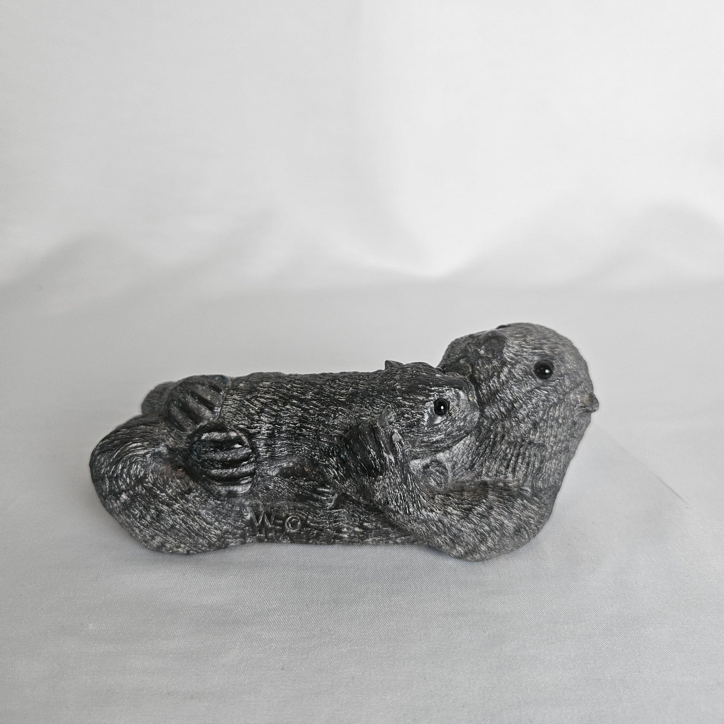 Ottor Mom and Baby Sculpture by Wolf Original, Canada