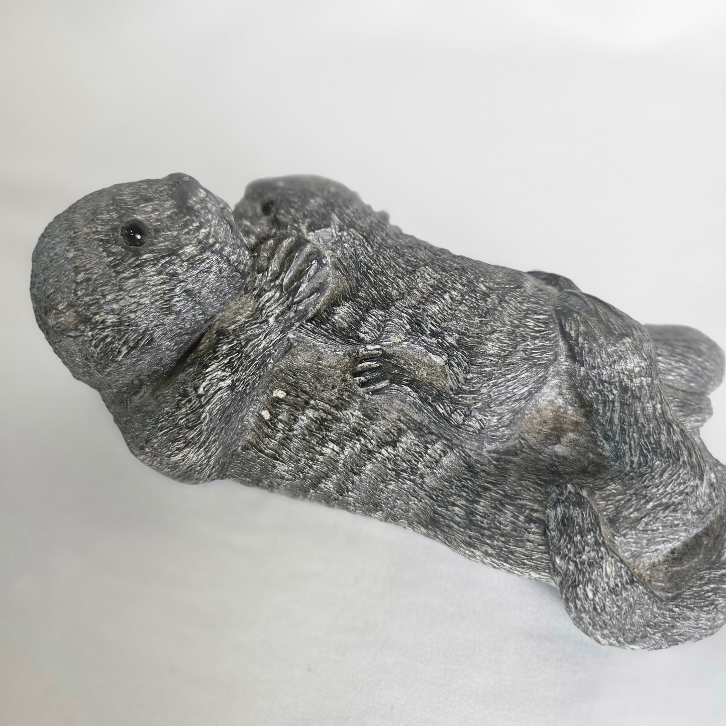 Ottor Mom and Baby Sculpture by Wolf Original, Canada
