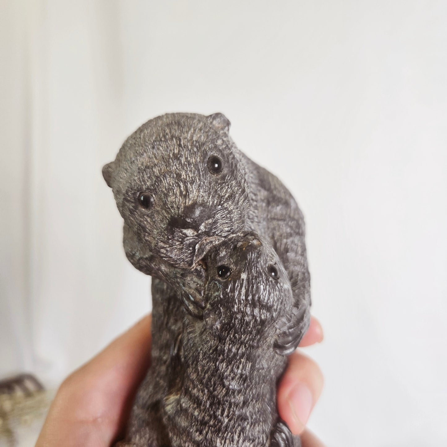 Ottor Mom and Baby Sculpture by Wolf Original, Canada