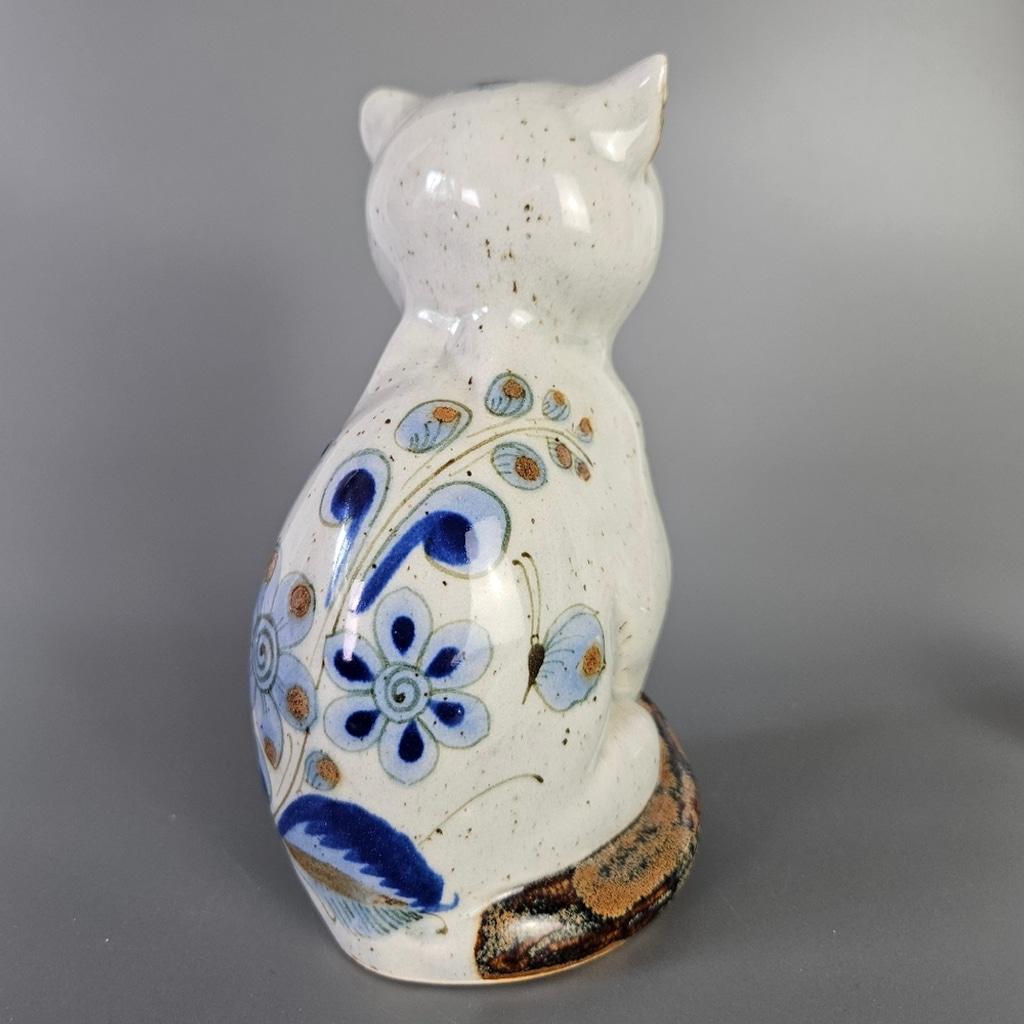 Vintage Hand Painted Cat Figurine