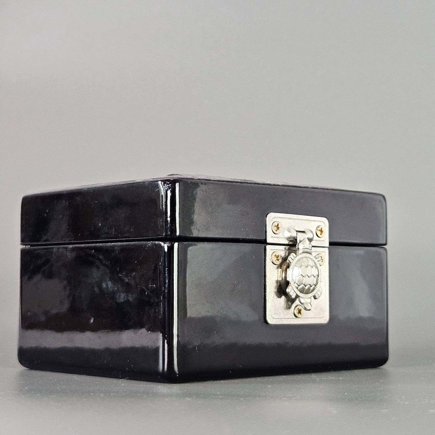 Vintage Abalone Inlay Lacquered Box