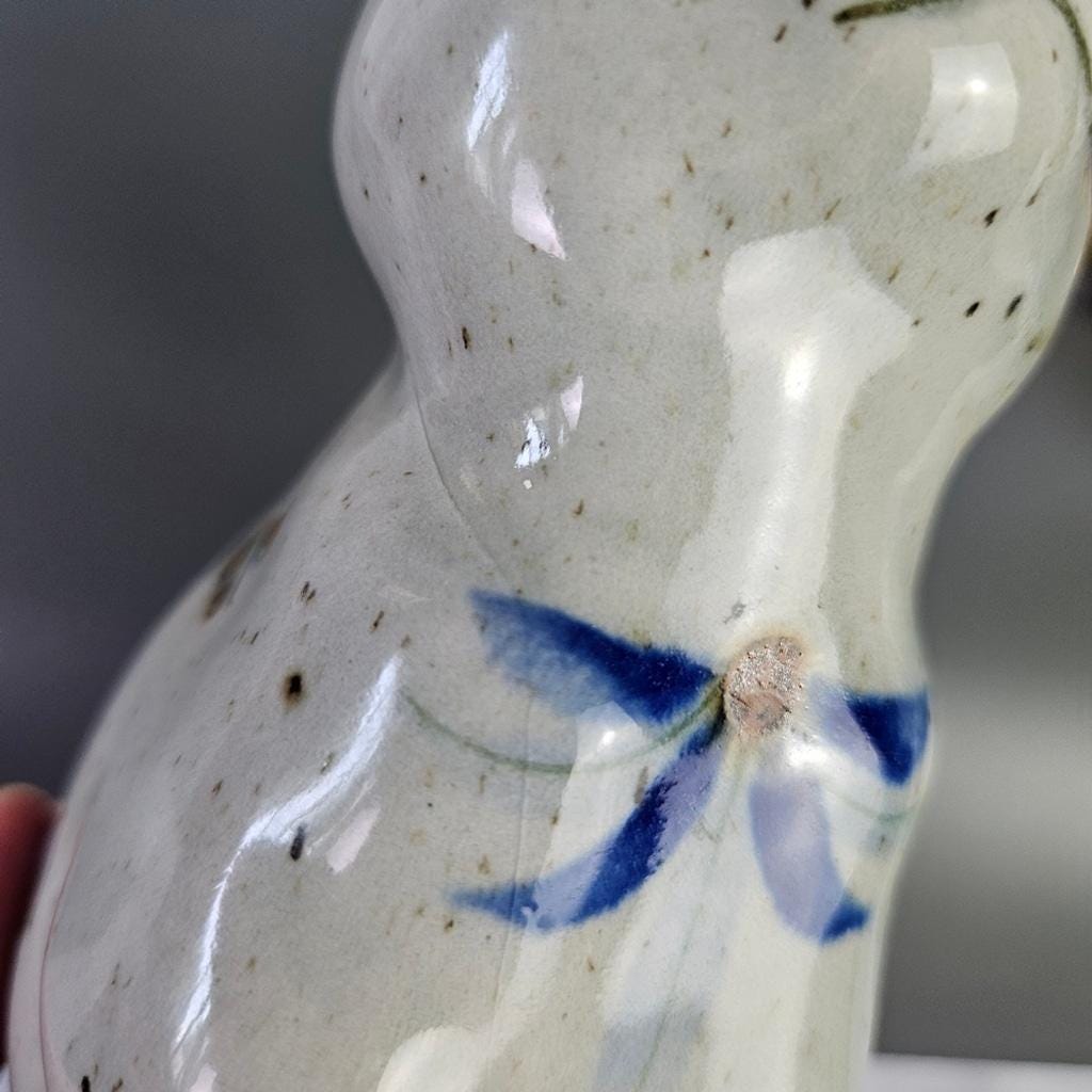 Vintage Hand Painted Cat Figurine