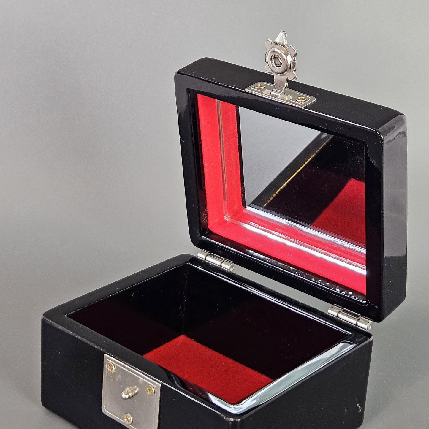 Vintage Abalone Inlay Lacquered Box