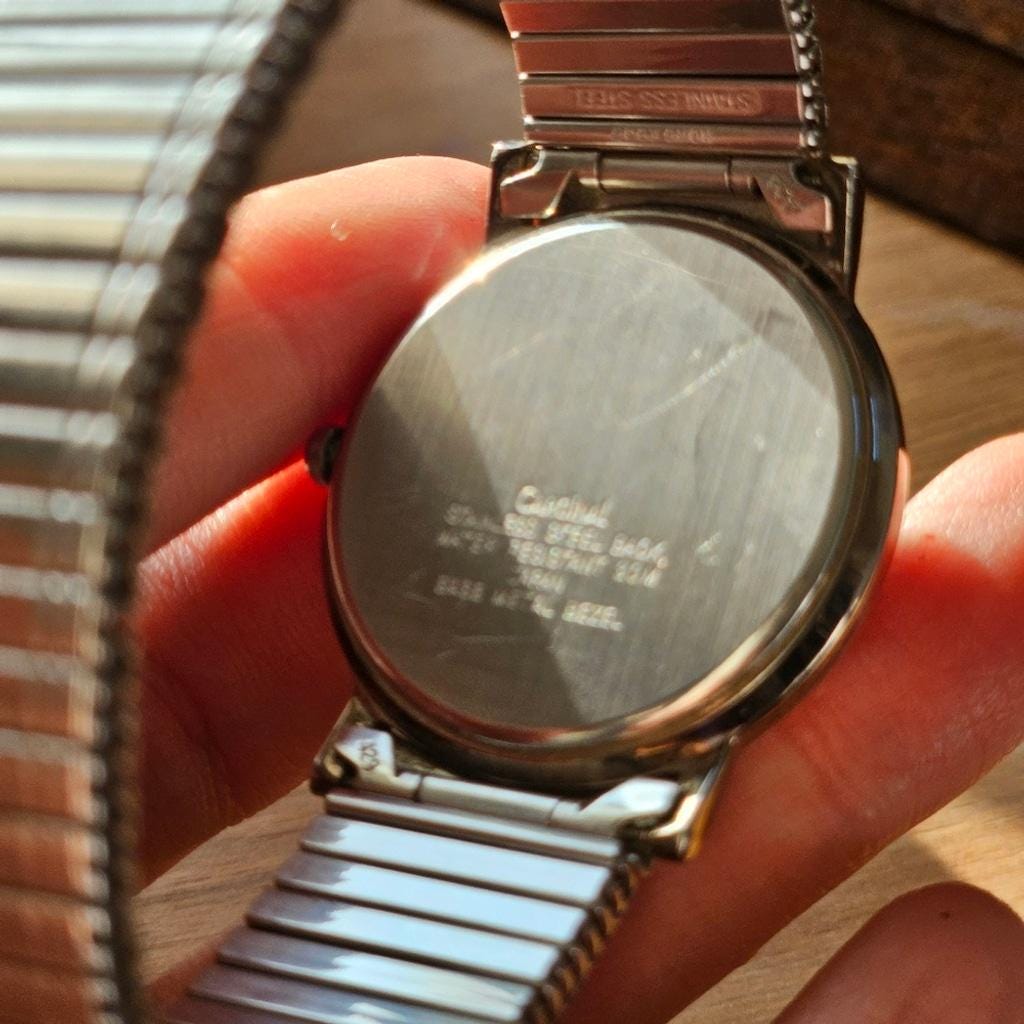Vintage Analog Cardinal Watch Stretchy Band, Unisex