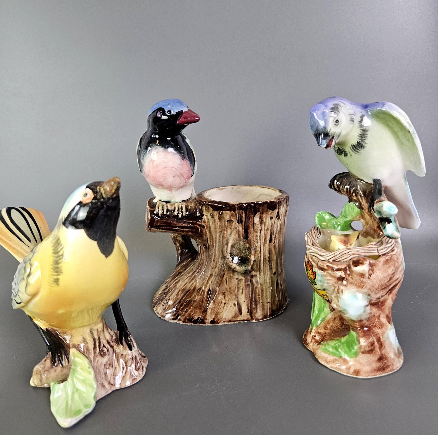 Variety of Vintage Bird Porcelain Figurines