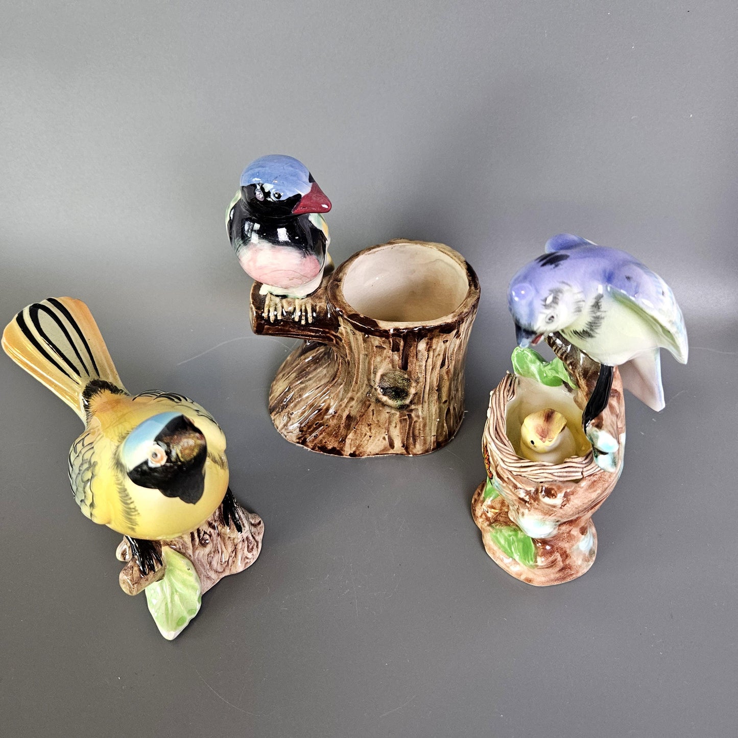 Variety of Vintage Bird Porcelain Figurines